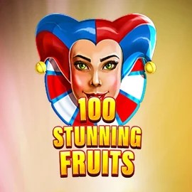 Slots logo of 100 Stunning Fruits from SYNOT Games at Lucky Twice Casino
