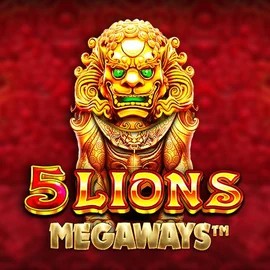 5 Lions Megaways slot logo by Pragmatic Play at Lucky Twice Casino
