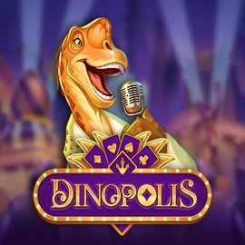 Dinopolis online game logo by Push Gaming on luckytwicescasino.com