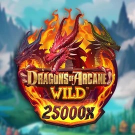 Dragons of Arcane Wild by Foxium, showcased at luckytwicescasino.com – game logo