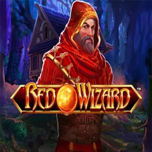 Red Wizard online game logo by Rarestone Gaming on luckytwicescasino.com