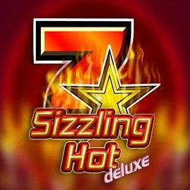 Try Sizzling Hot Deluxe slot by Novomatic on luckytwicescasino.com – logo image