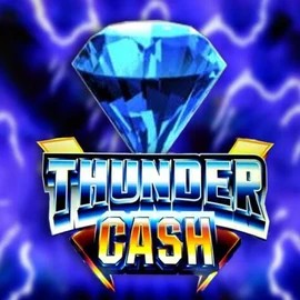Thunder Cash online game logo by Novomatic on luckytwicescasino.com